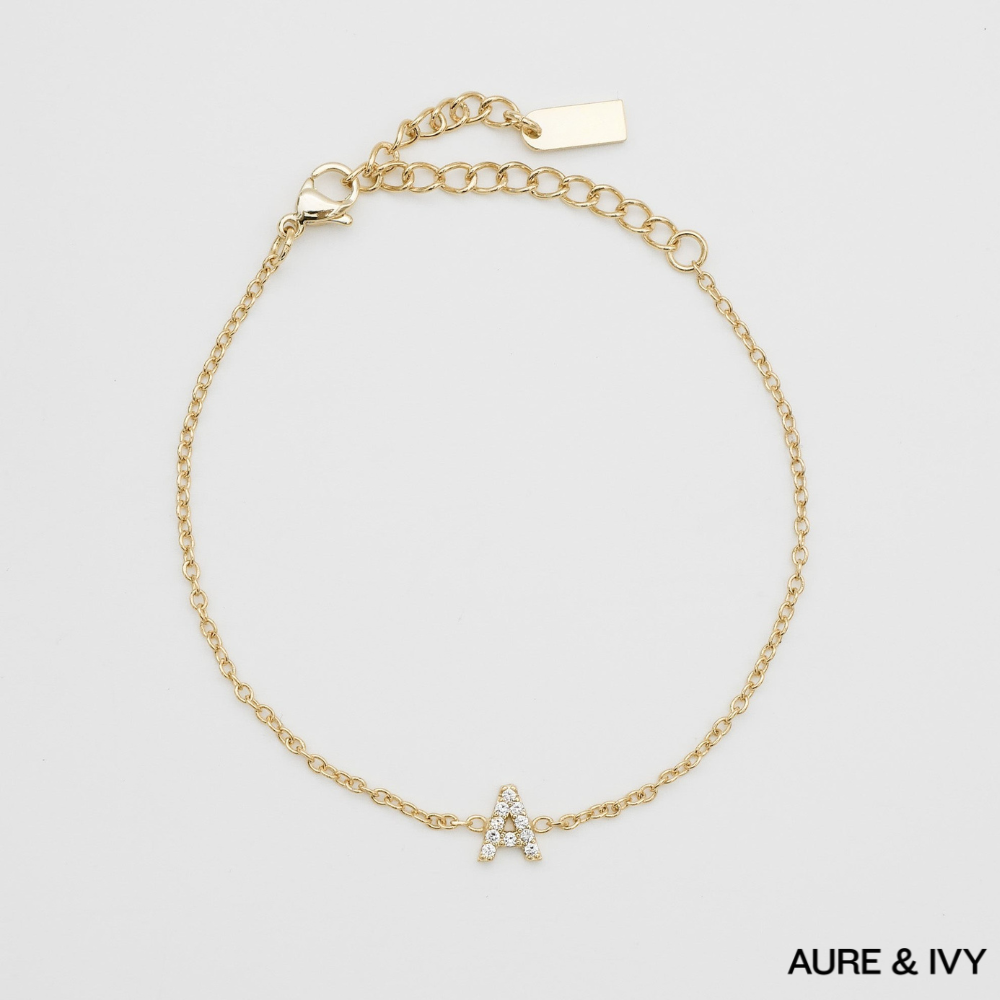 Lana Icy Initial Bracelet