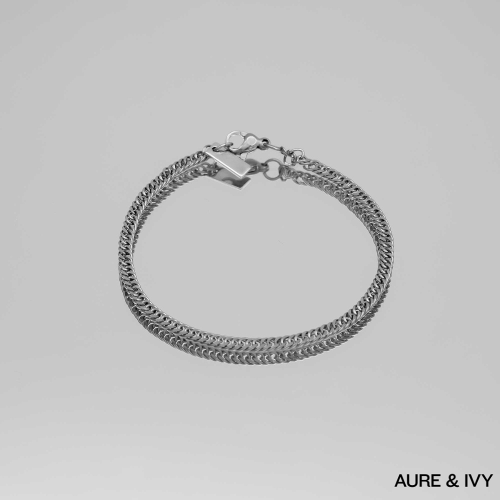 Double Link Curb Chain Bracelet