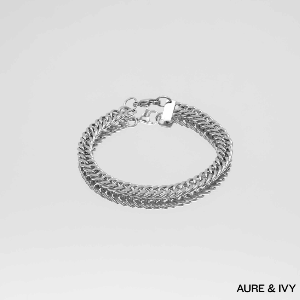 Double Link Curb Chain Bracelet