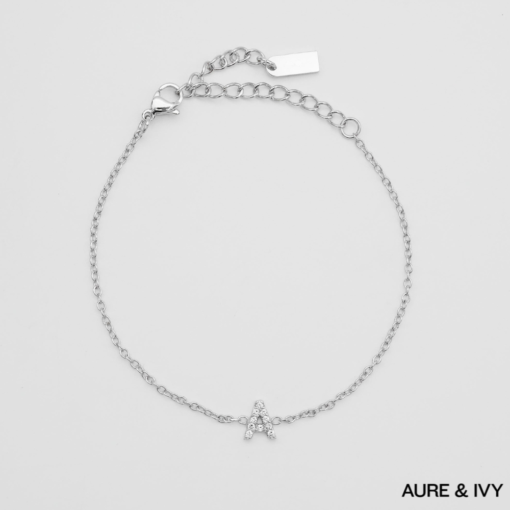 Lana Icy Initial Bracelet