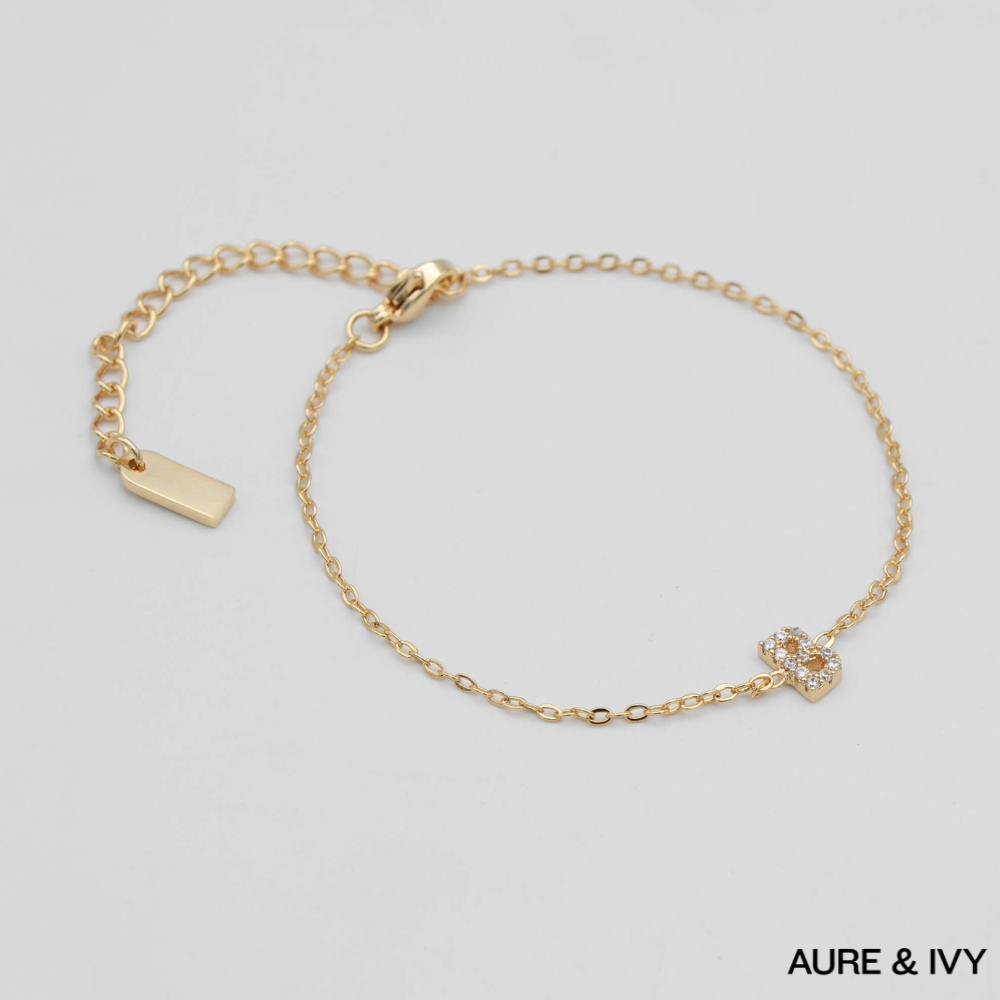 Lana Icy Initial Bracelet