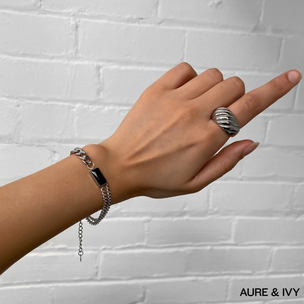 Callie Cuban Contrast Bracelet