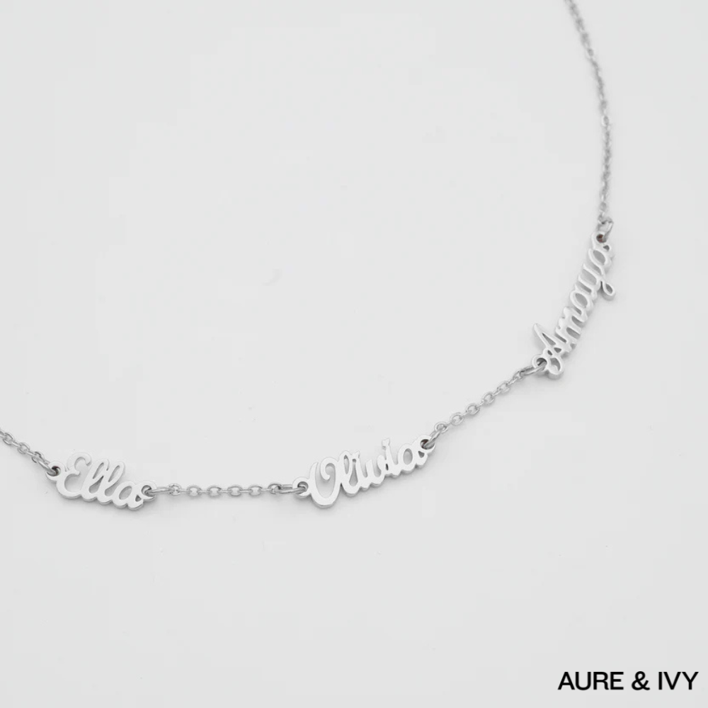 The Amara Multiple Name Necklace