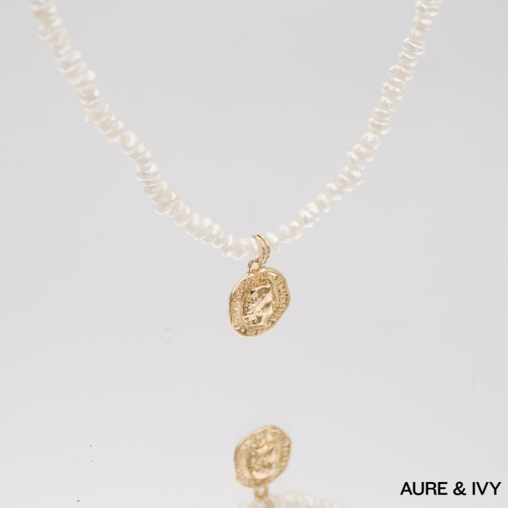Maris Coin Pearl Necklace