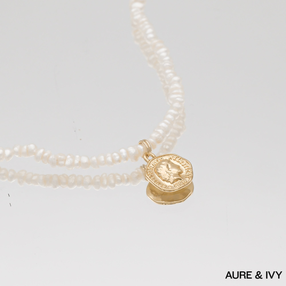 Maris Coin Pearl Necklace