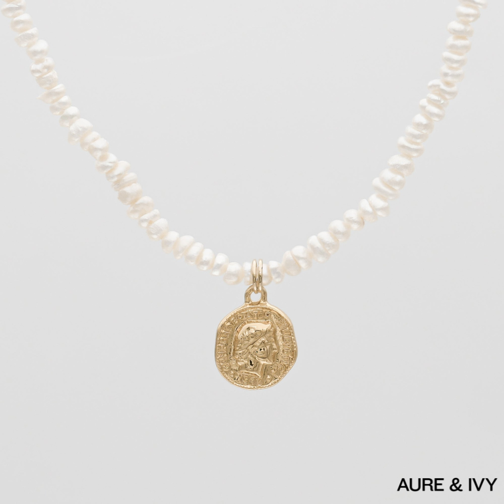 Maris Coin Pearl Necklace