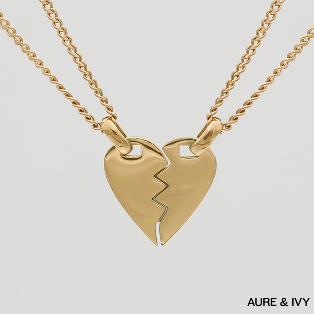 Amika Split Heart necklace