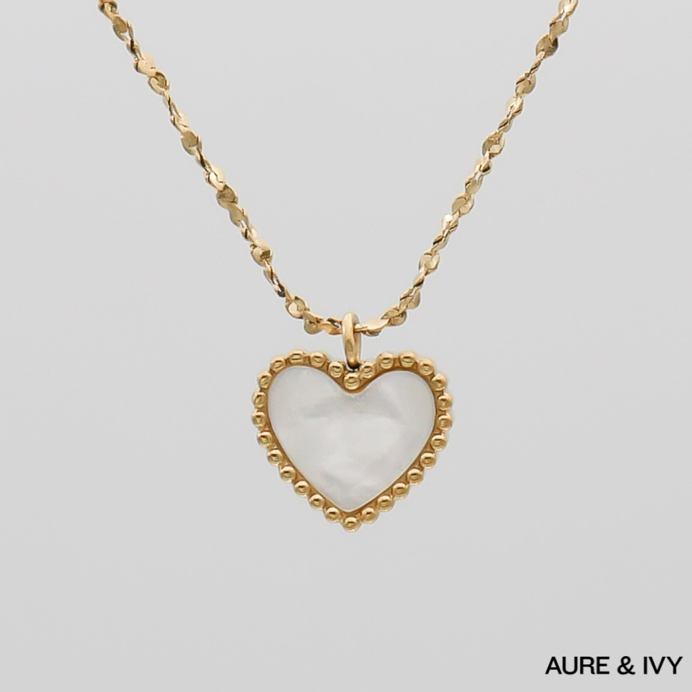 Reign Opal Heart Necklace
