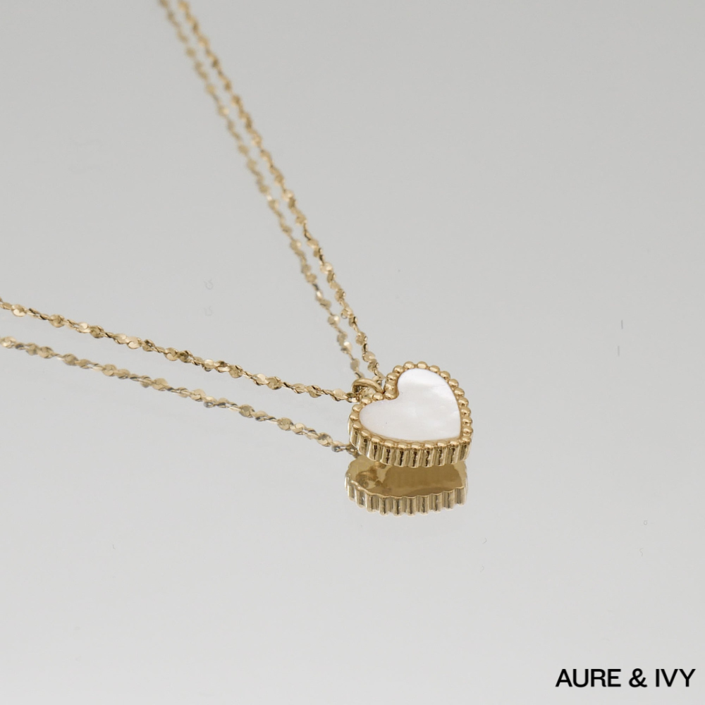 Reign Opal Heart Necklace