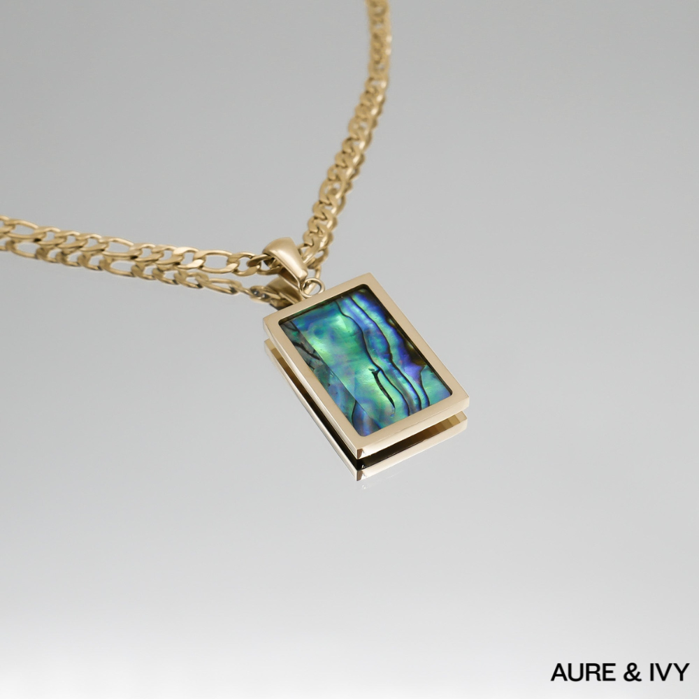 Saraya Abalone Tablet Necklace