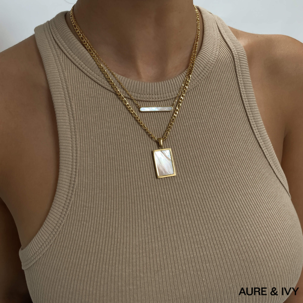 Saraya Opal Tablet Necklace