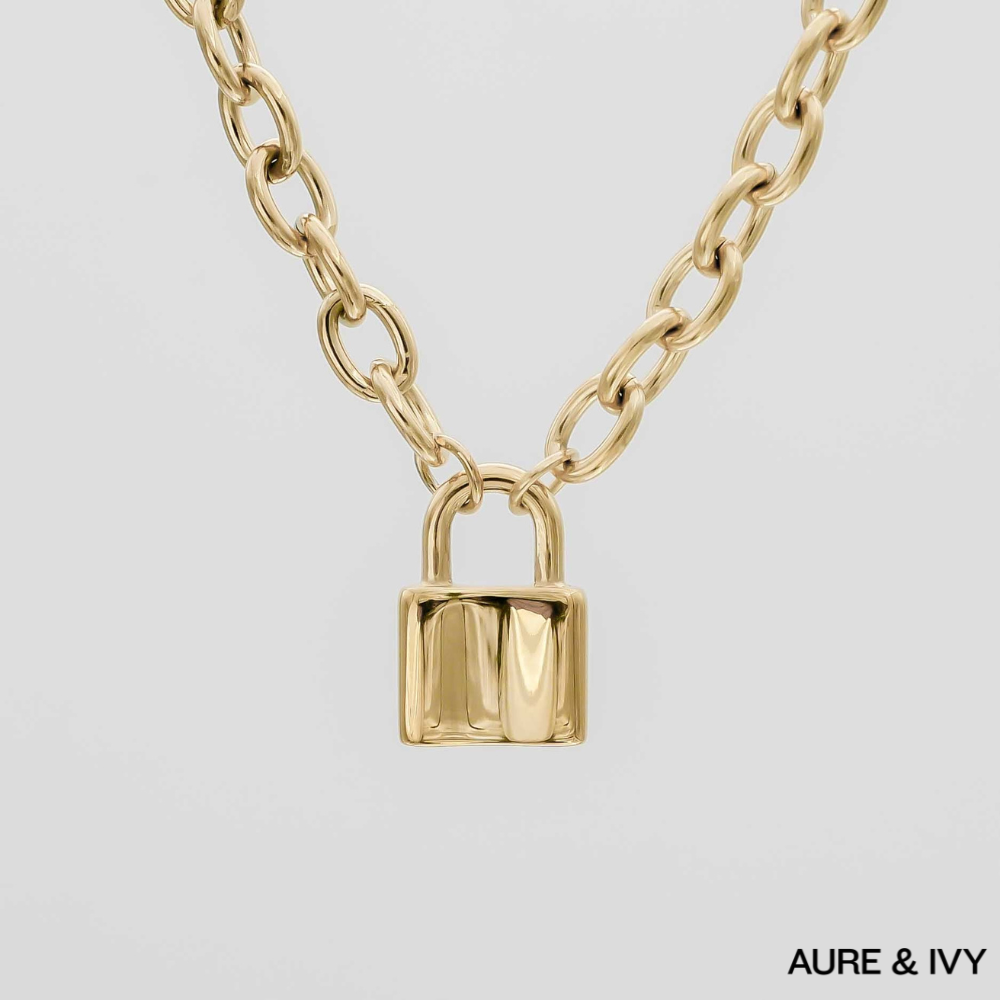 Chunky Lock Necklace