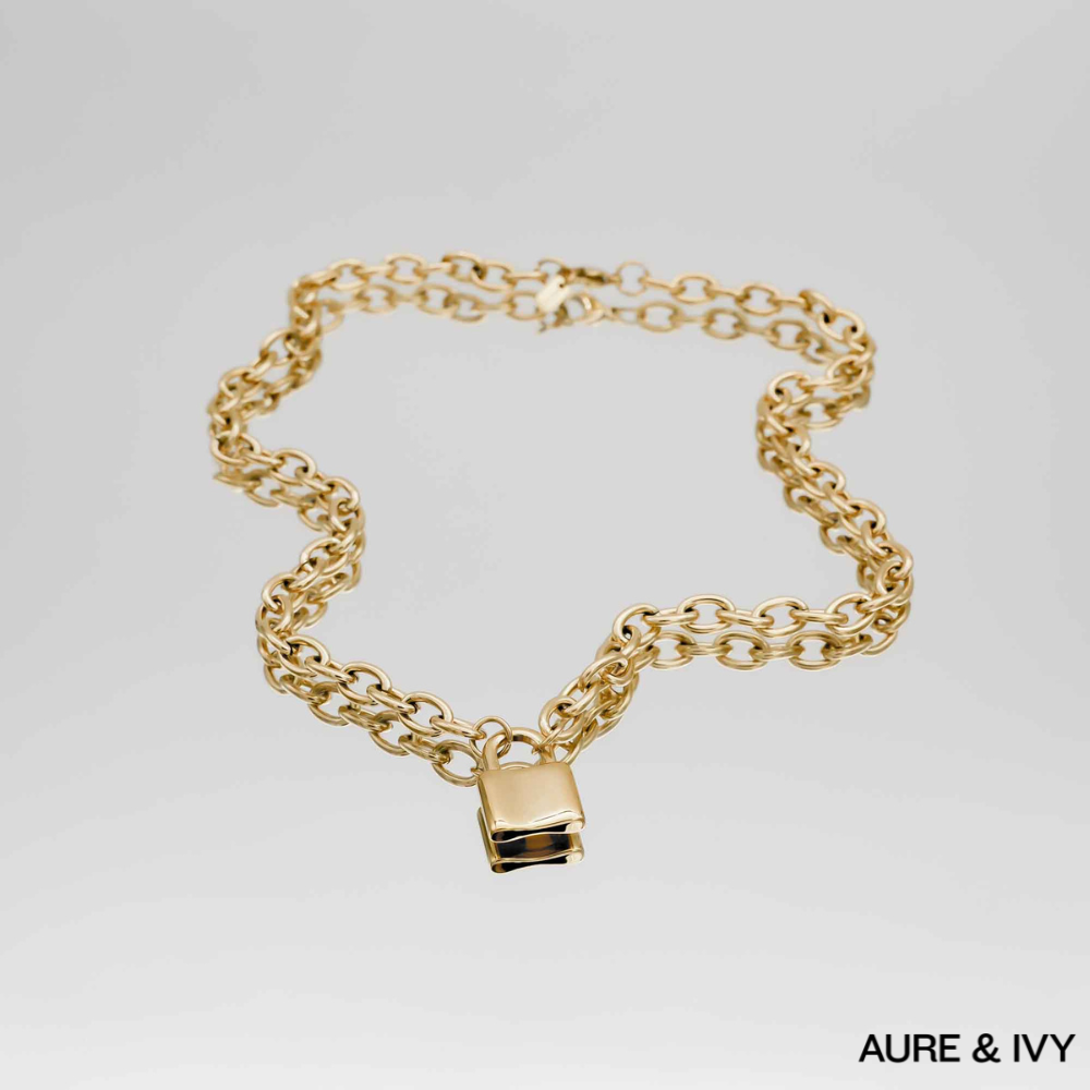 Chunky Lock Necklace