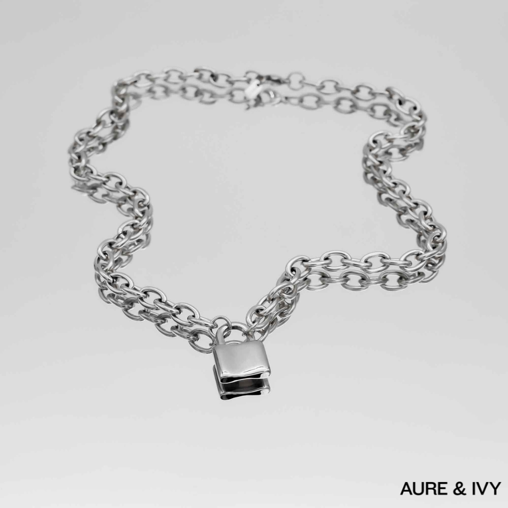Chunky Lock Necklace