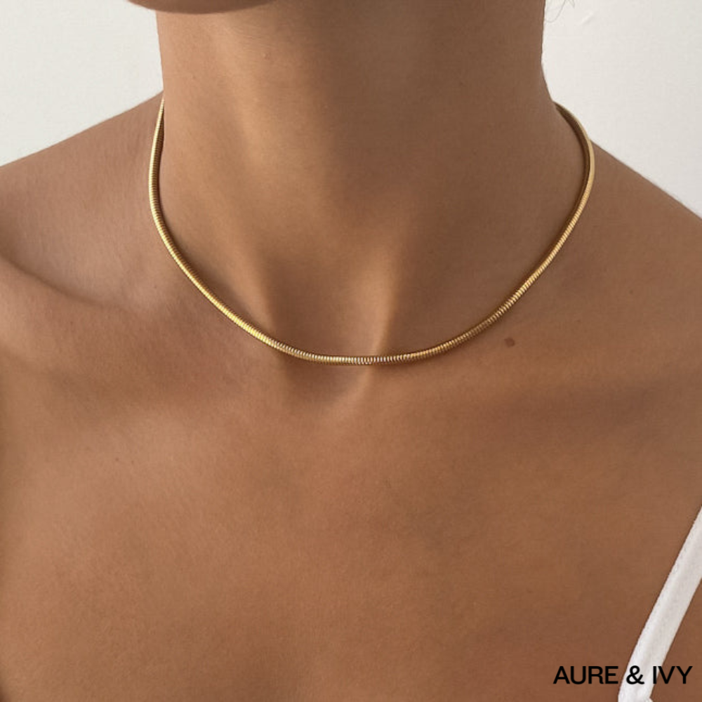 Snake Chain Necklace | Gold