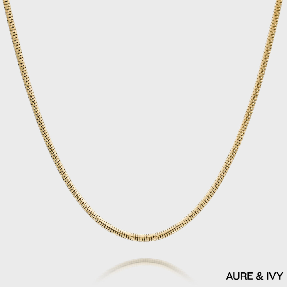 Snake Chain Necklace | Gold