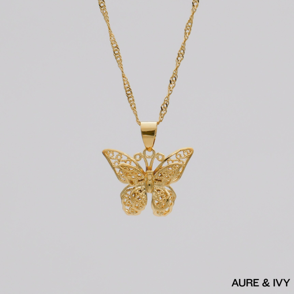 Butterfly Necklace | Gold