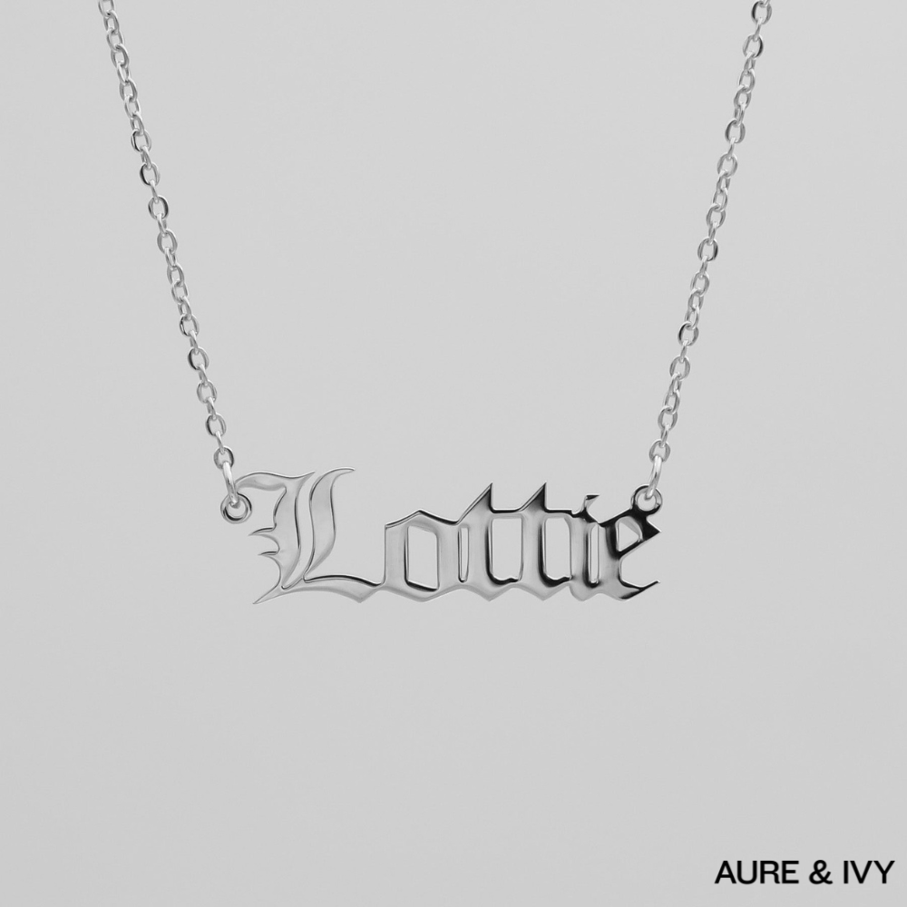 Classic Name Plate Necklace