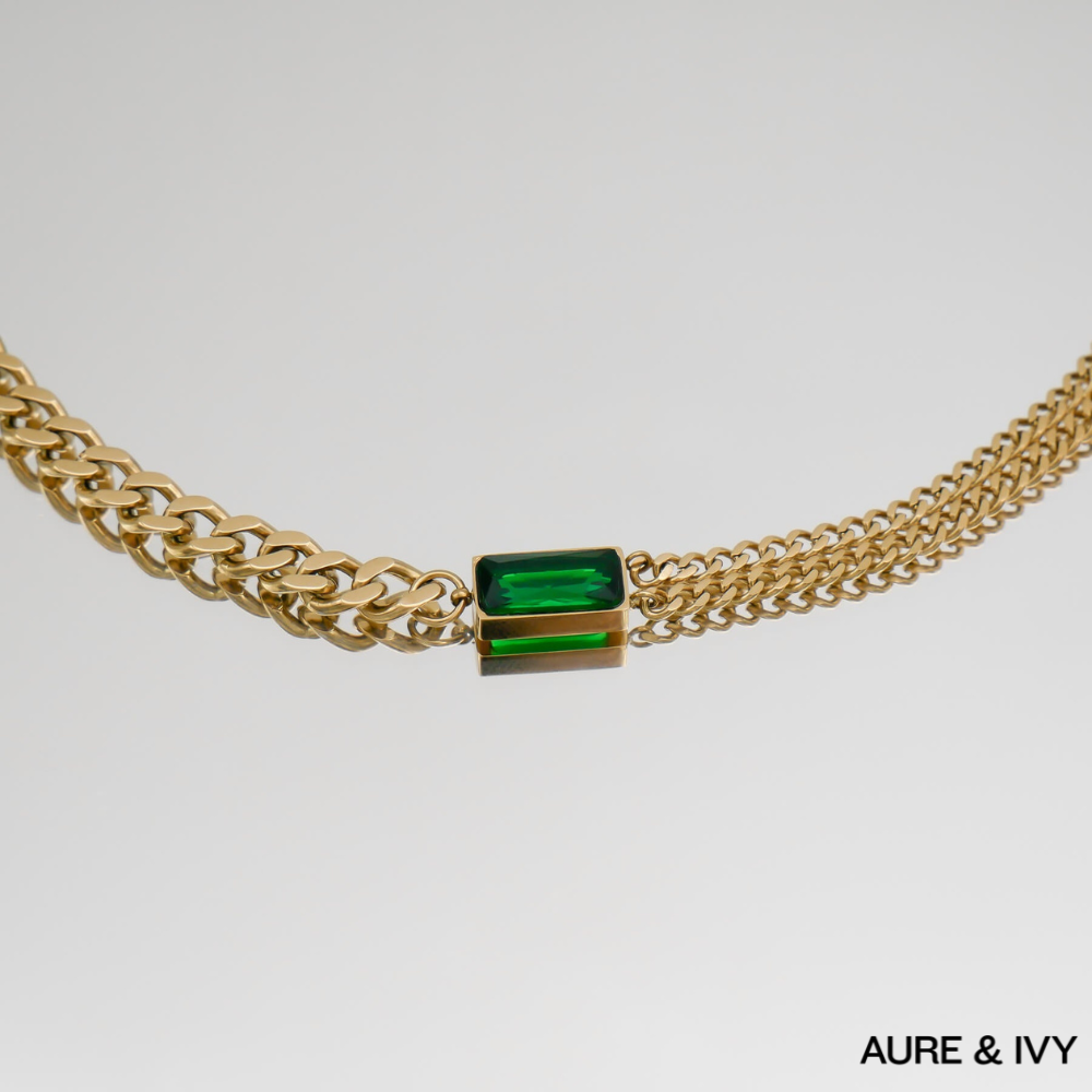 Callie Cuban Contrast Necklace