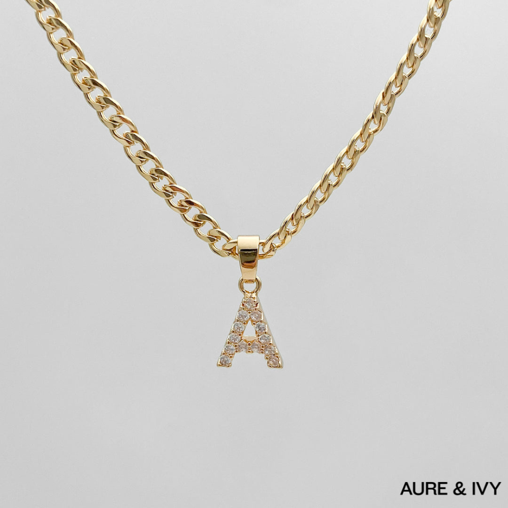 ICY Initial Necklace | Cuban