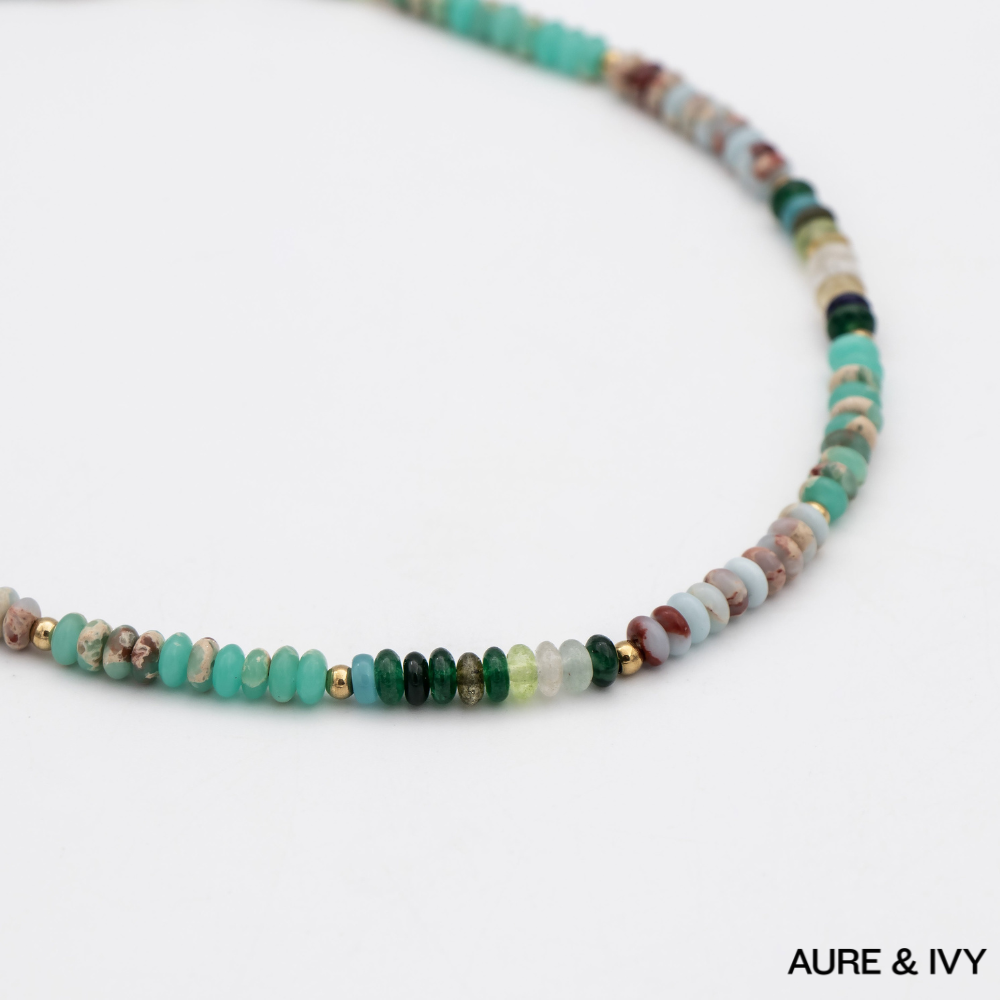 Ren Natural Stone Beaded Necklace