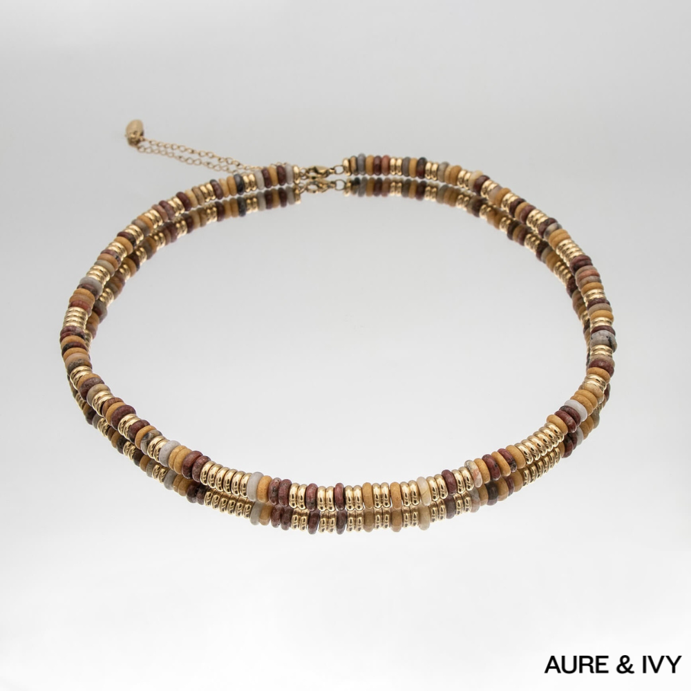 Harmony Natural Stone Beaded Necklace