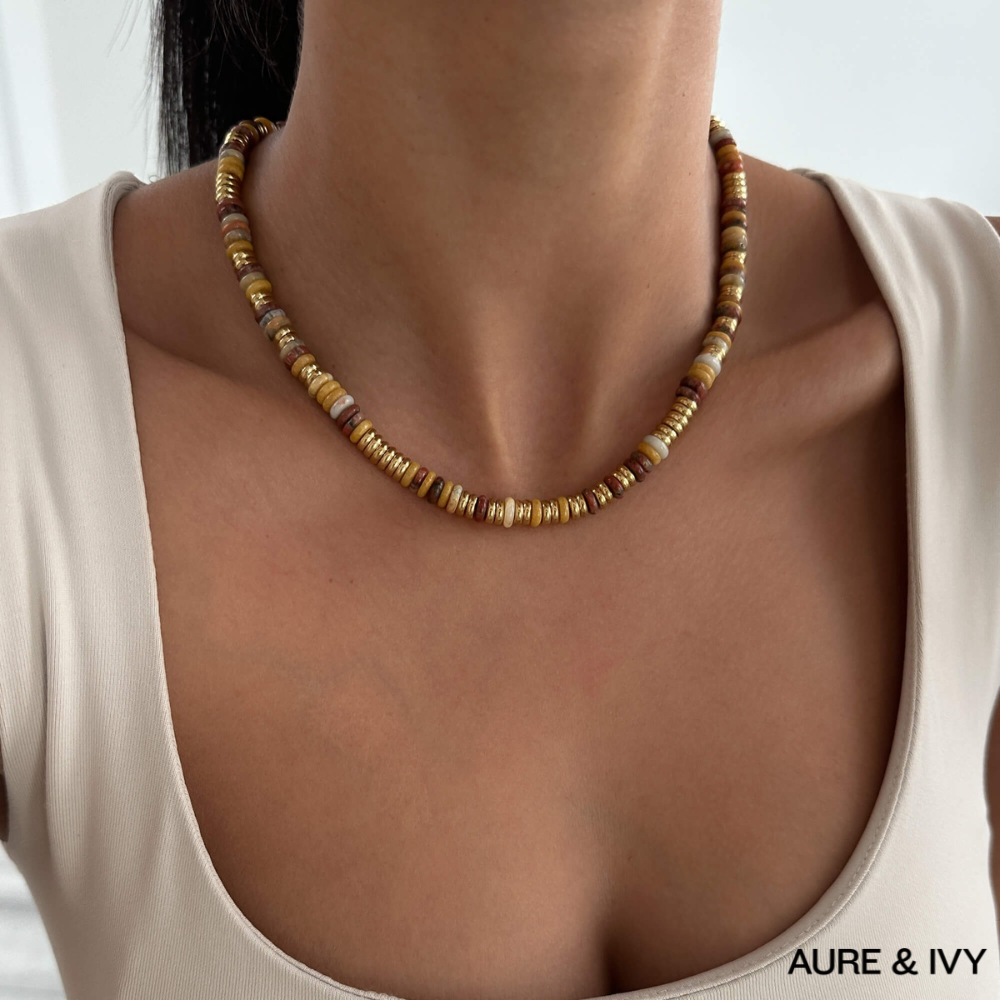 Harmony Natural Stone Beaded Necklace