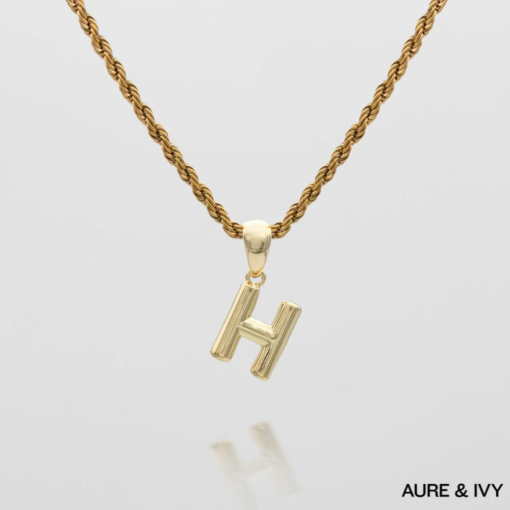 Mini Bubble Initial Necklace