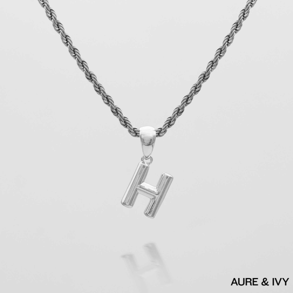 Mini Bubble Initial Necklace