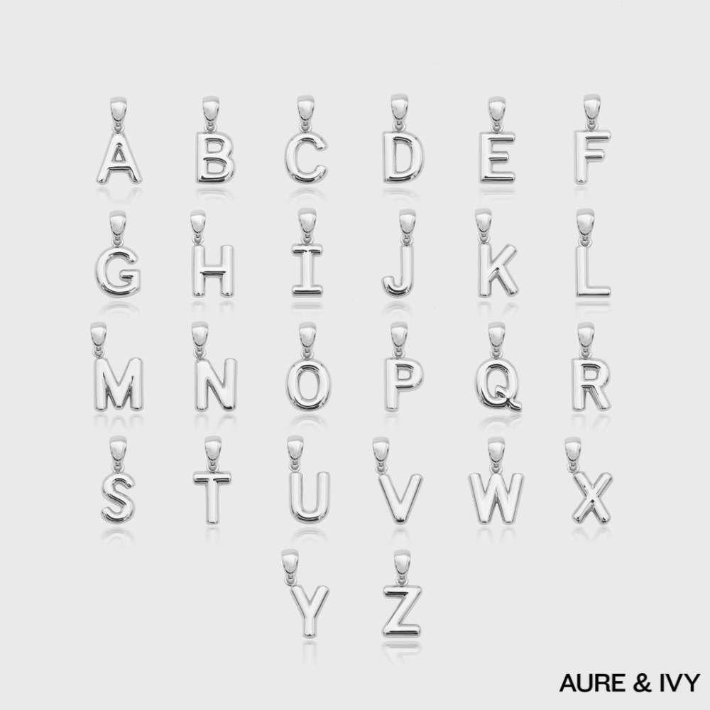 Mini Bubble Initial Necklace