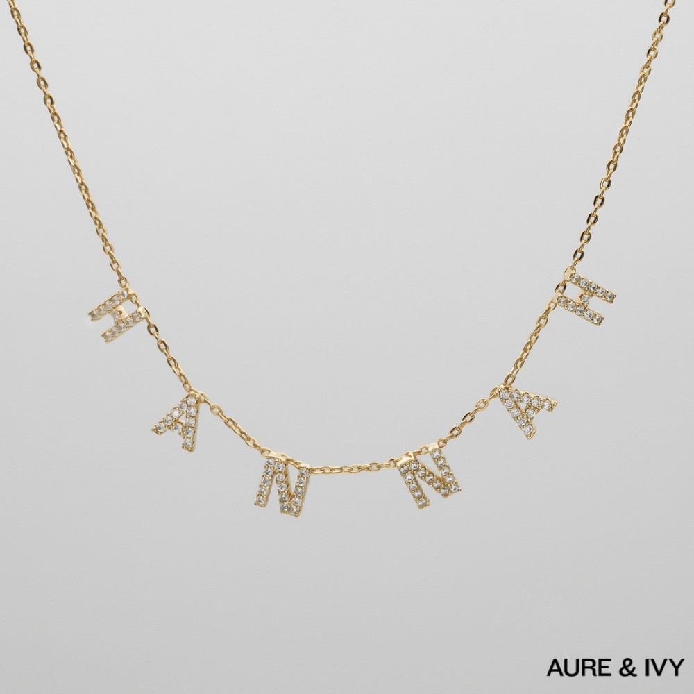 ICY Suspended Custom Name Necklace