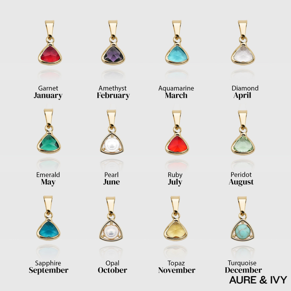 Kayla Initial & Birthstone Necklace