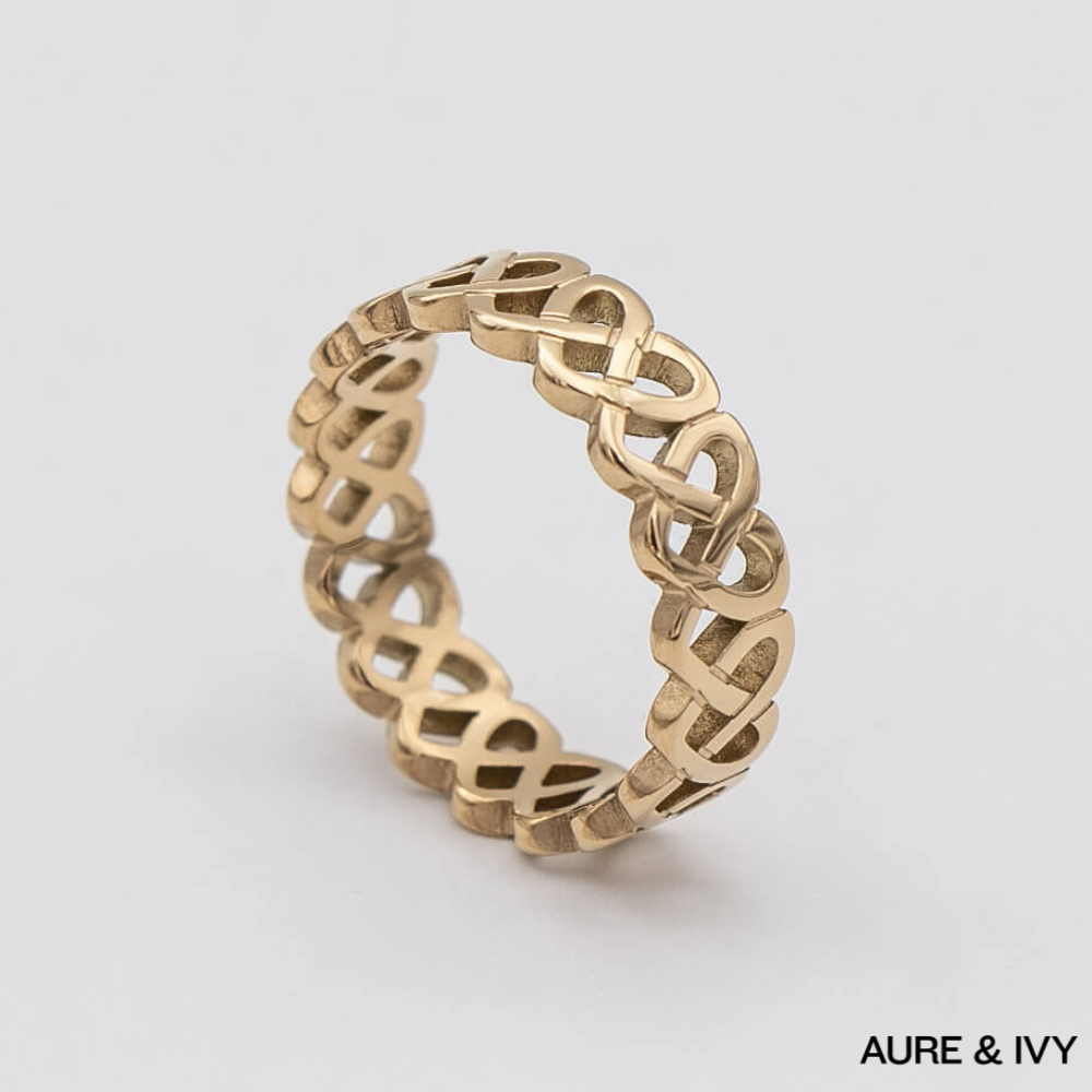 Hallie Heart Knot Ring