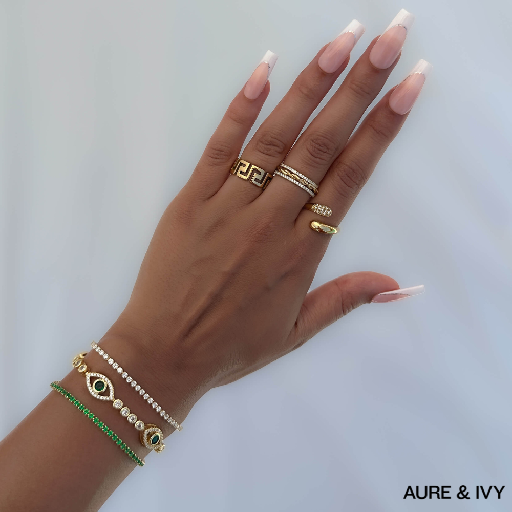Ivara Shimmer Snake Ring