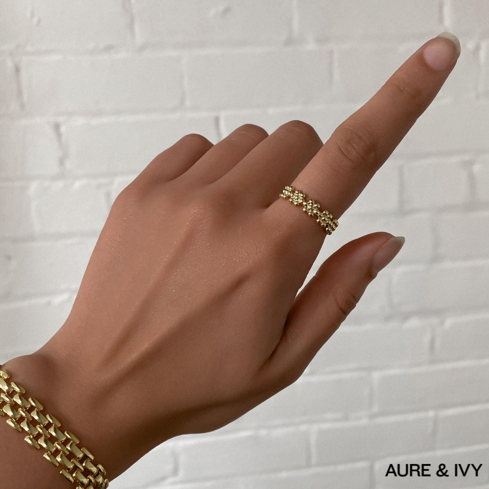Sunray Petal Ring | Gold