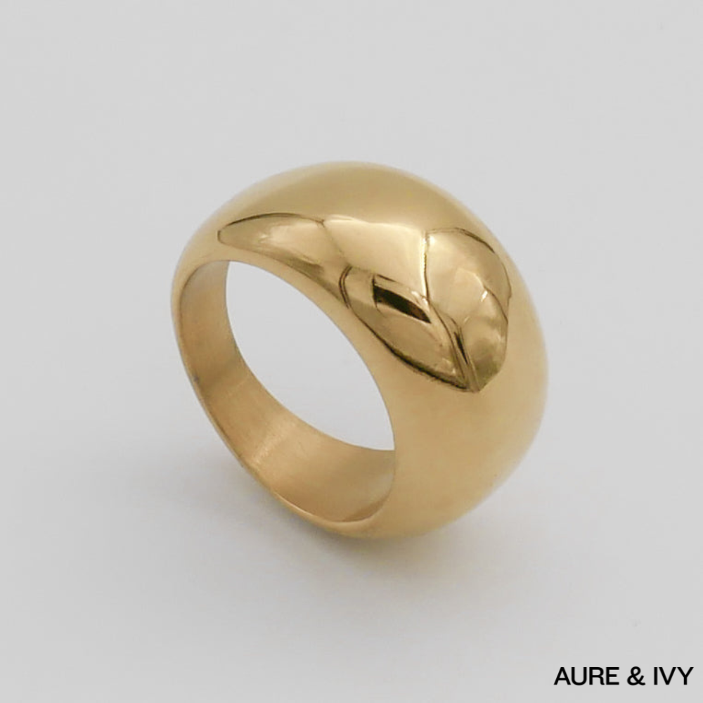 Luna Dome Ring | Gold