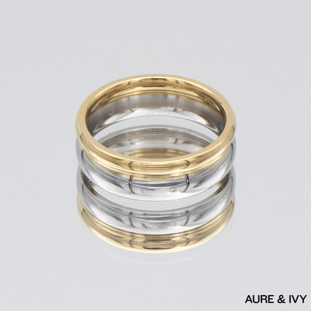 Aeris Two-Tone Dome Ring