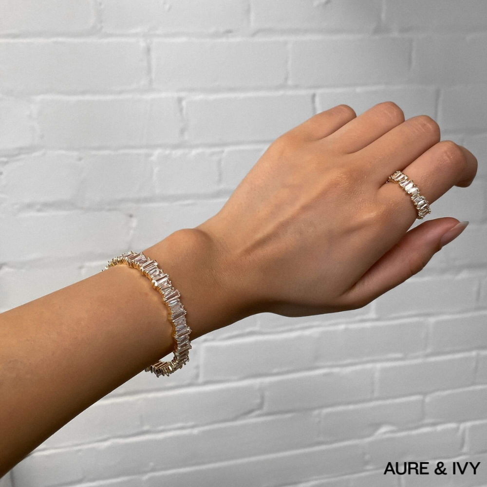 Starlight Baguette Ring | Gold