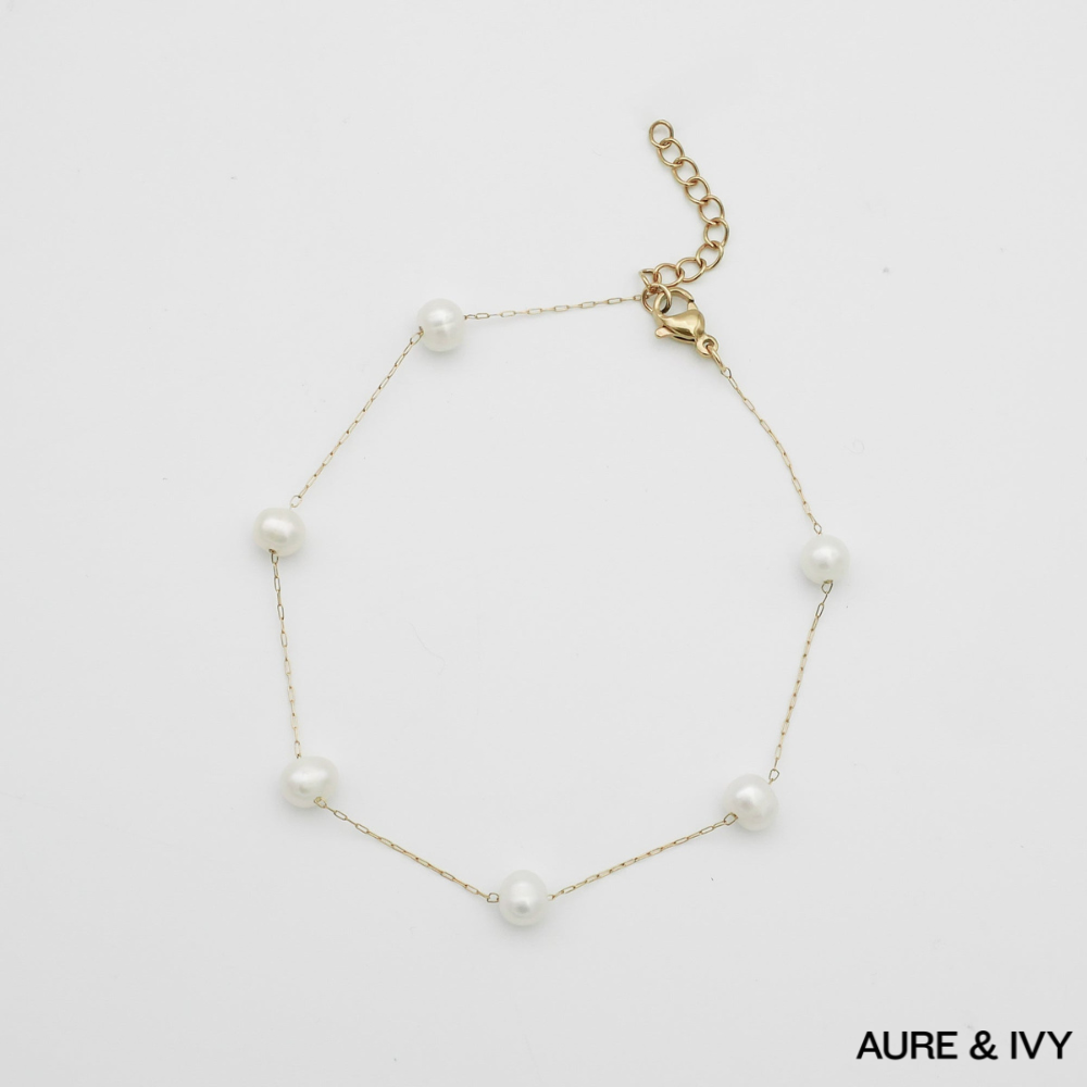Solstice Pearl Anklet