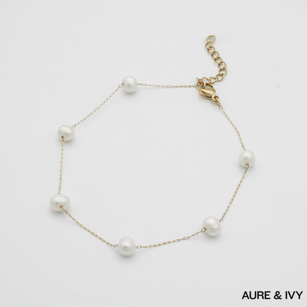 Solstice Pearl Anklet