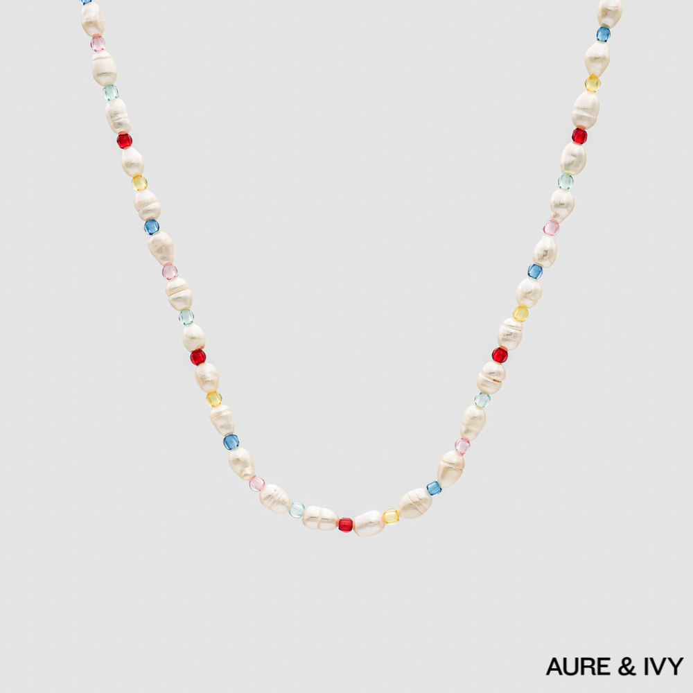 Lunaria Gem Pearl Necklace