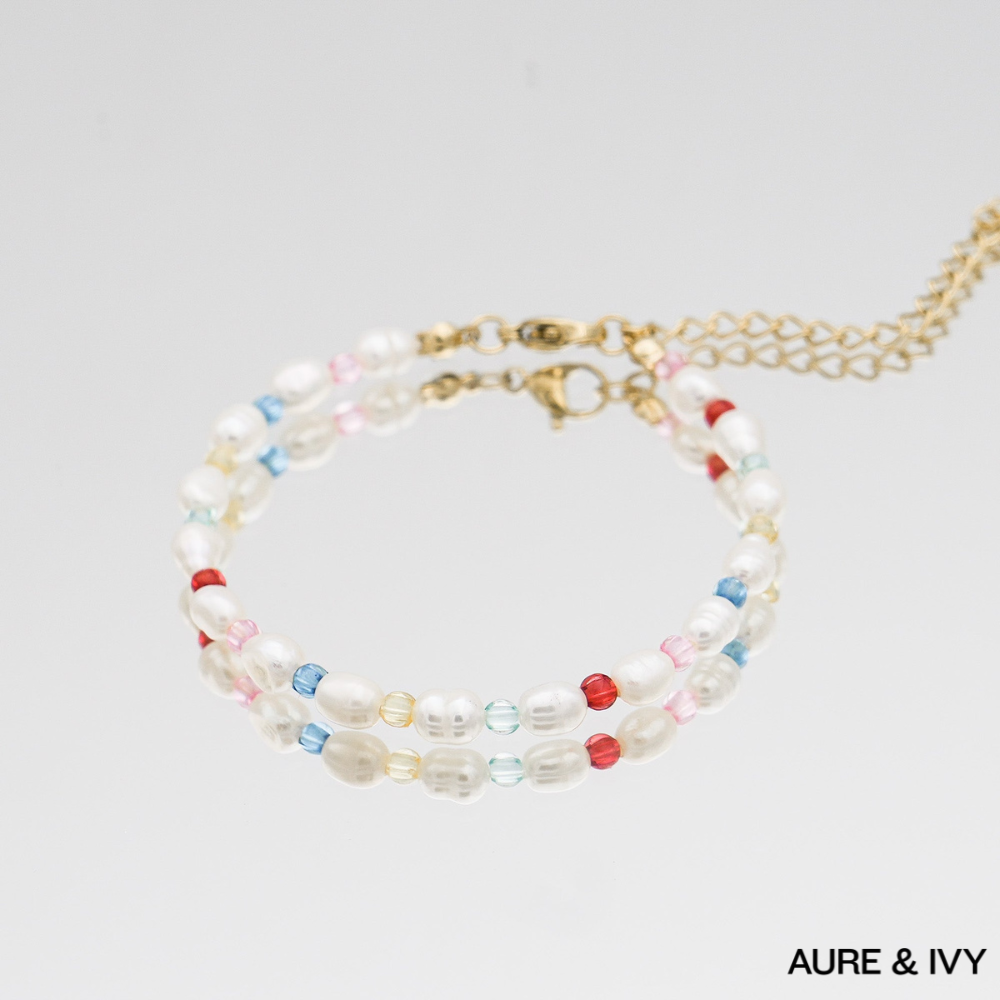 Lunaria Gem Pearl Bracelet
