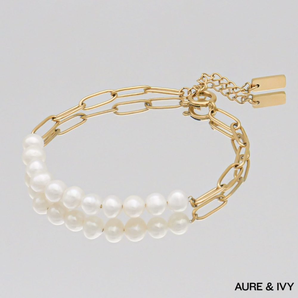 Eden Link & Pearl Bracelet