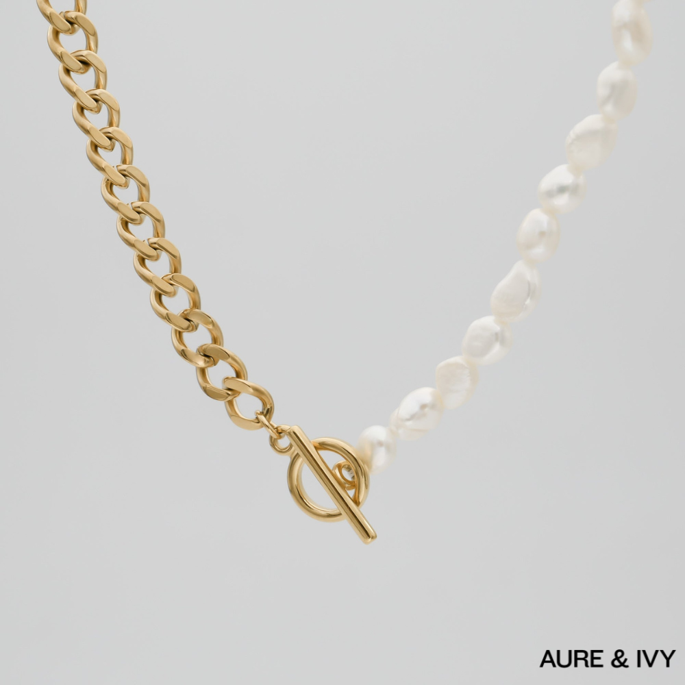 Anara Chain & Pearl Necklace