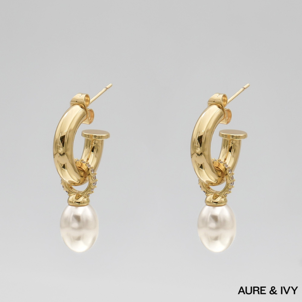 Elenore Pearl Drop Earrings
