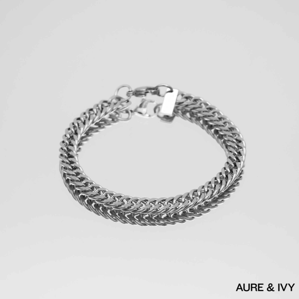Double Link Curb Chain Bracelet