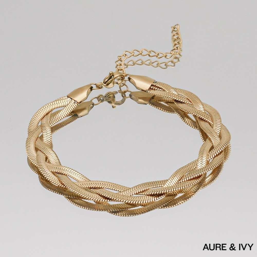 Triple Herringbone Bracelet