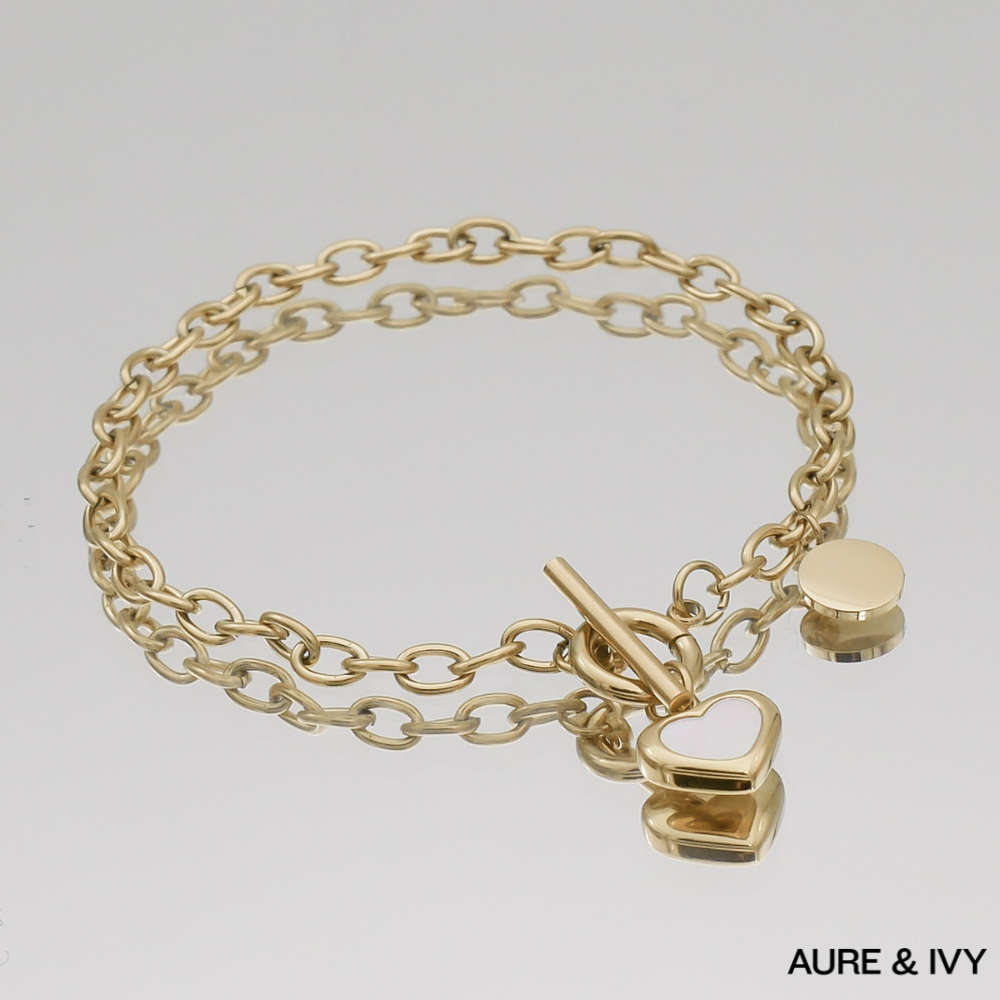 Reign Opal Heart Bracelet