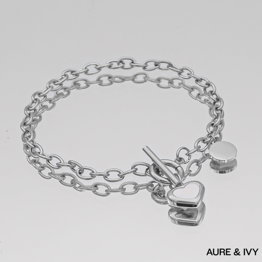 Reign Opal Heart Bracelet